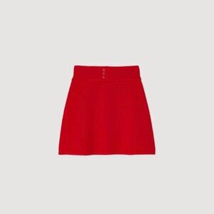 Sandro Red Mini Skirt